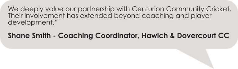 We deeply value our partnership with Centurion Community Cricket. Their involvement has extended beyond coaching and player development.”
Sh